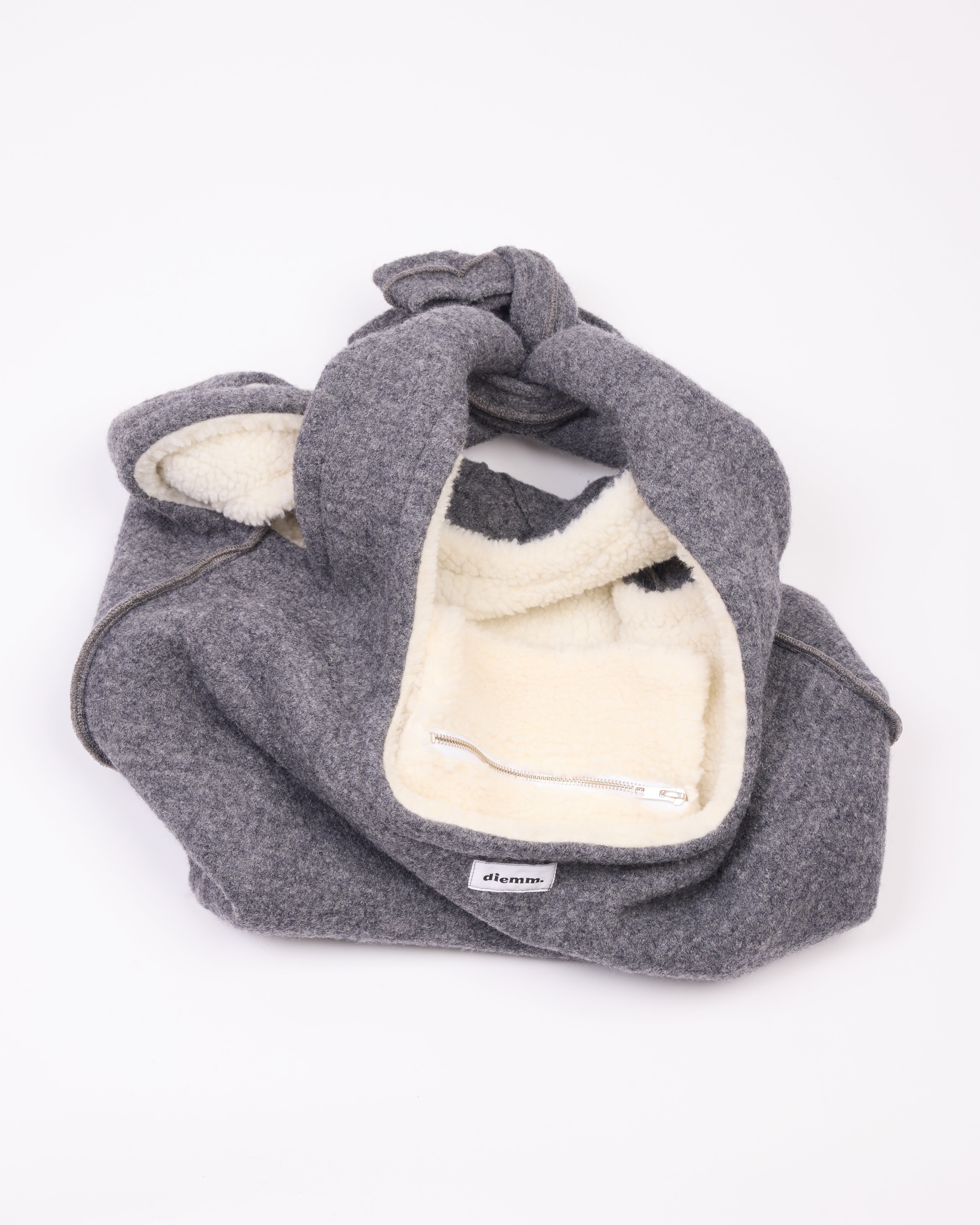 LA BOURSE - LAINE BOUILLIE / GRIS (PRÉCOMMANDE)