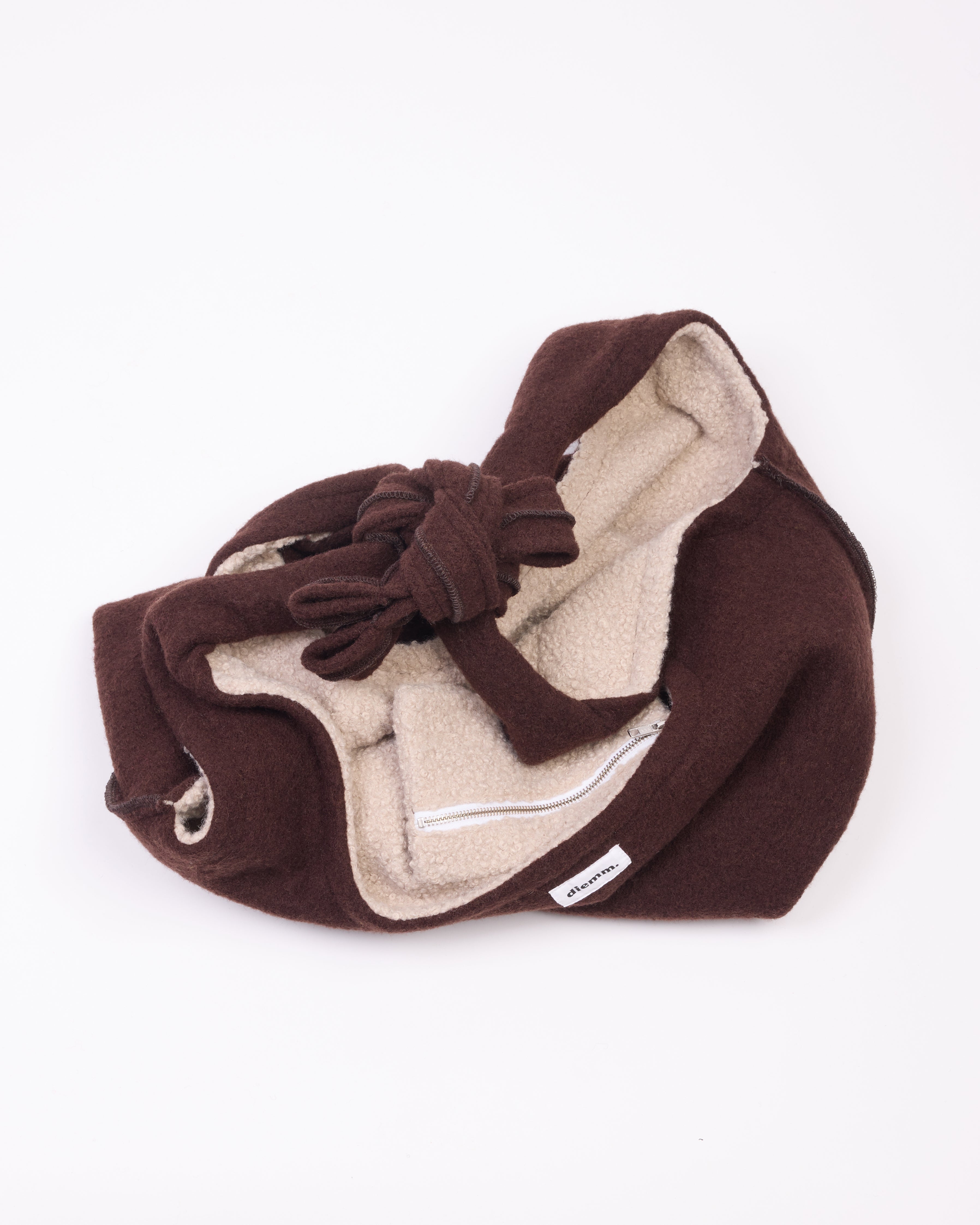 LA BOURSE - LAINE BOUILLIE / MARRON (PRÉCOMMANDE)