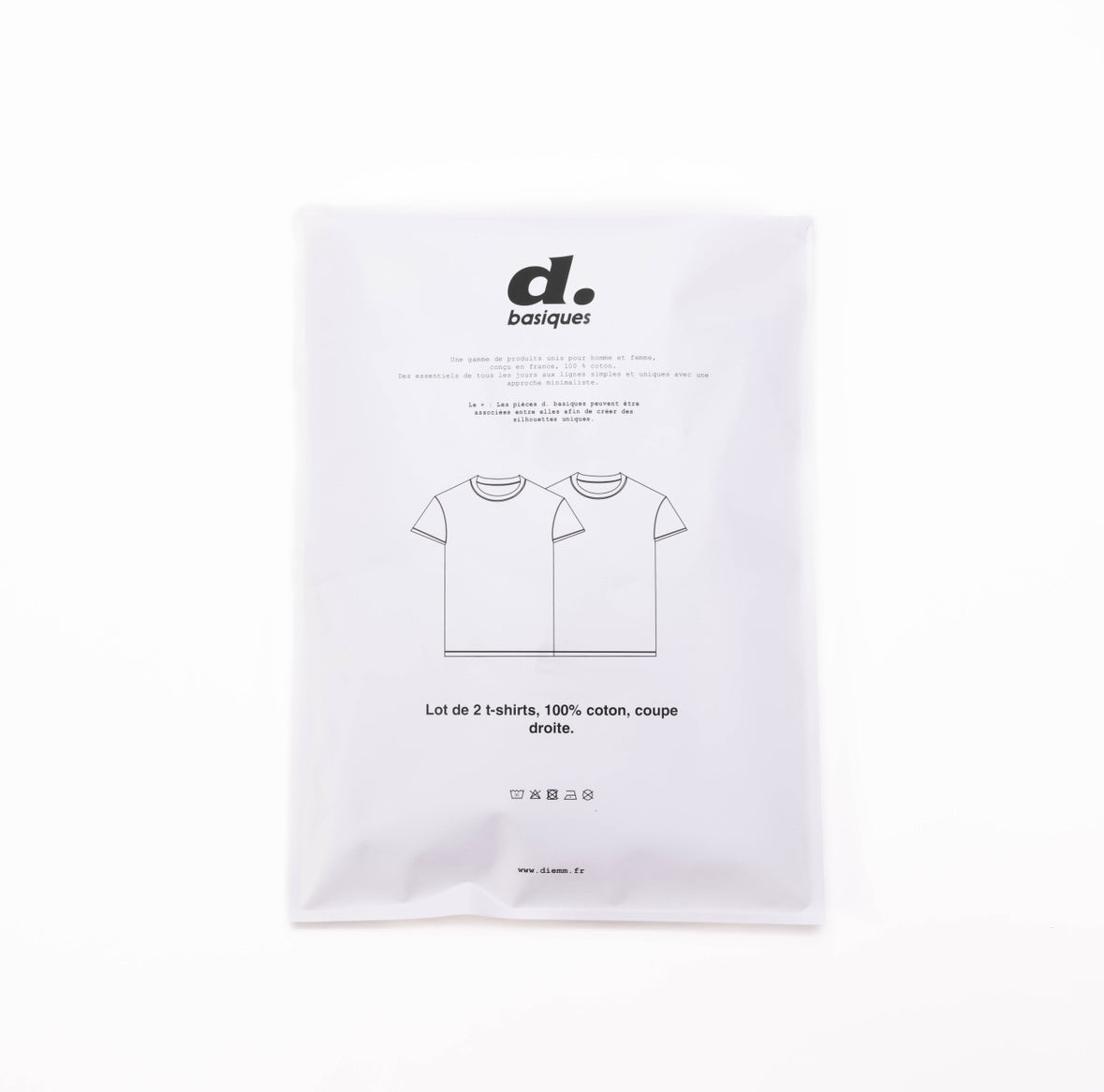 T-shirt d. Basiques - Lot de 2 - Noir