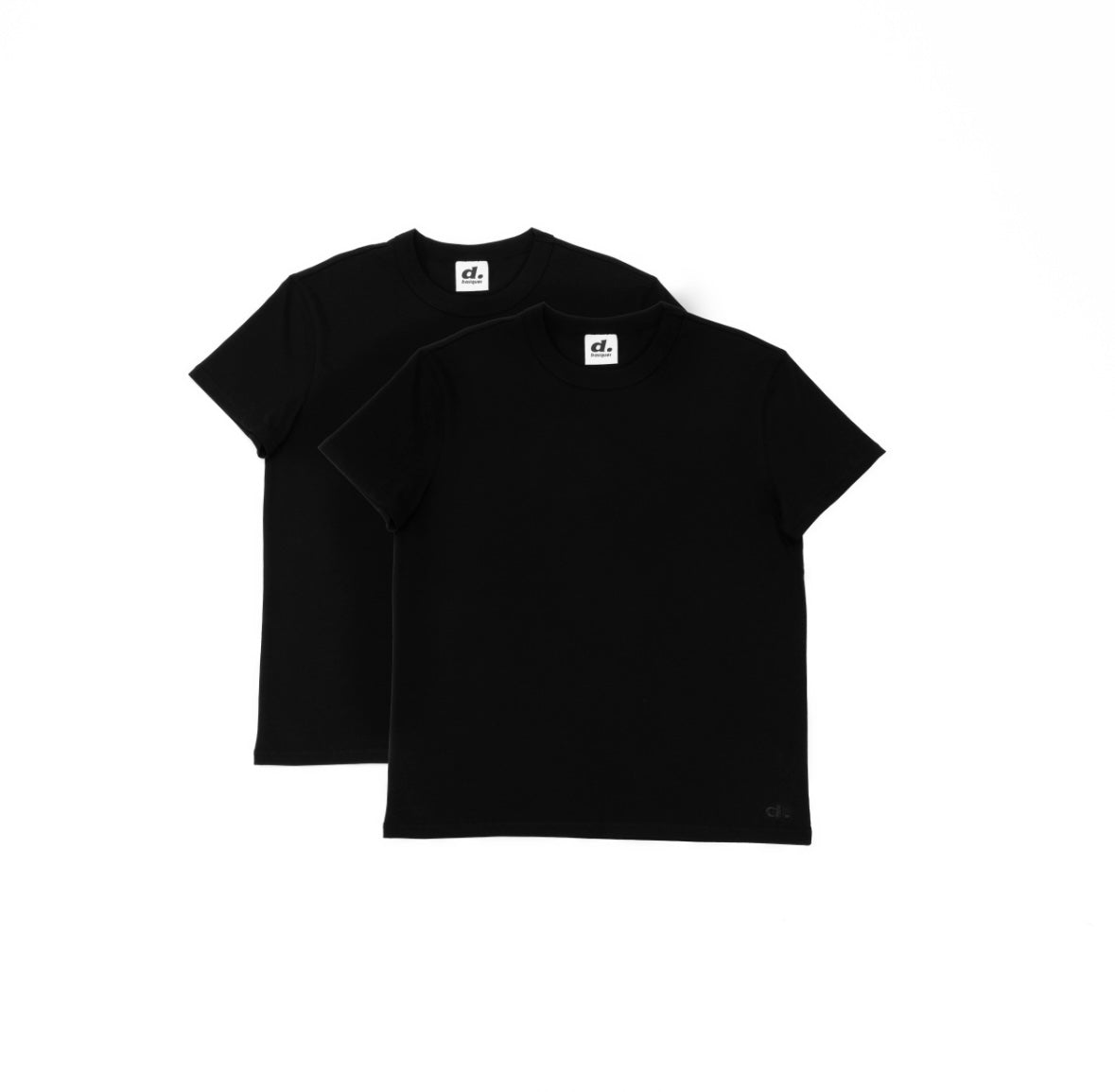 T-shirt d. Basiques - Lot de 2 - Noir