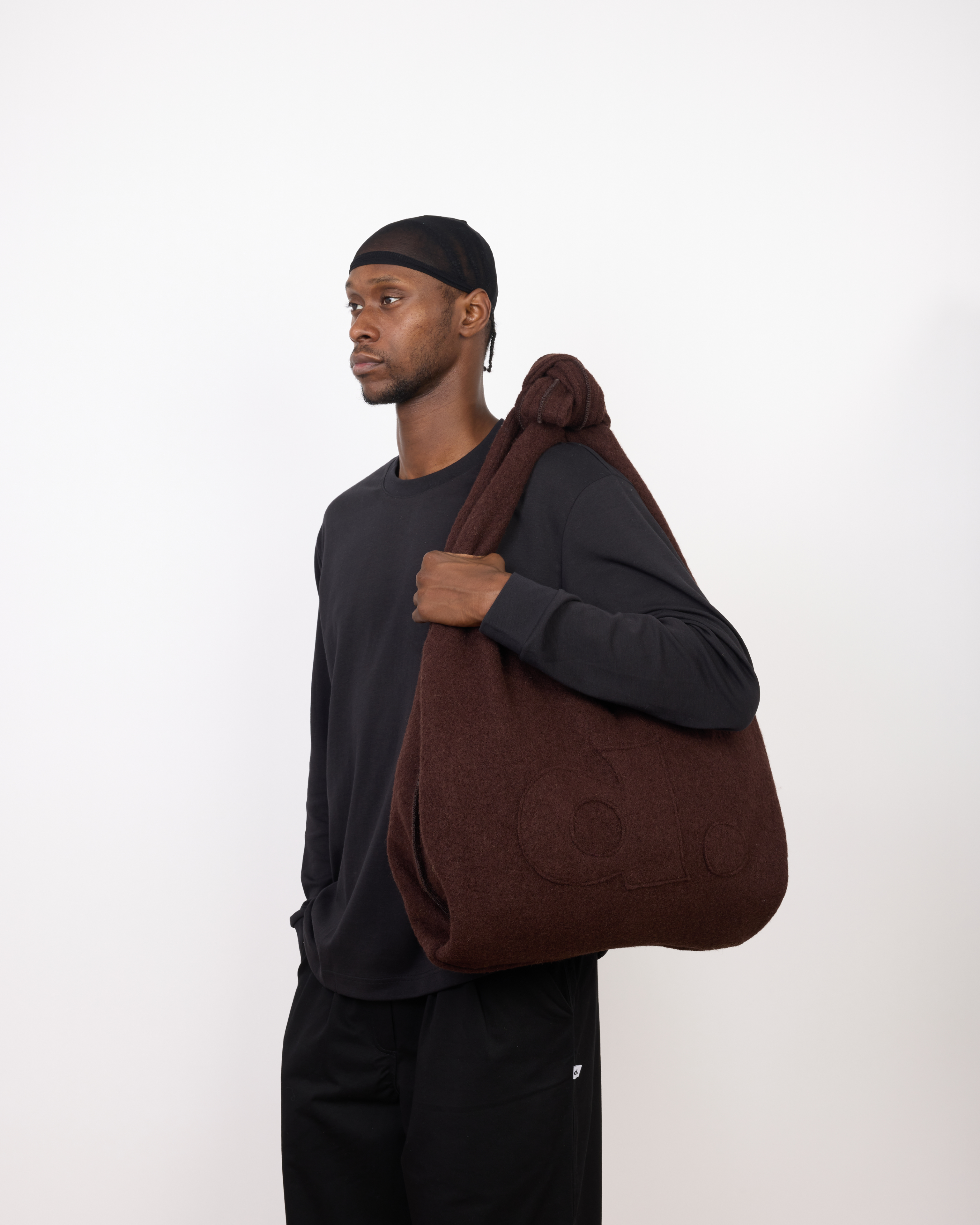 LA BOURSE - LAINE BOUILLIE / MARRON (PRÉCOMMANDE)