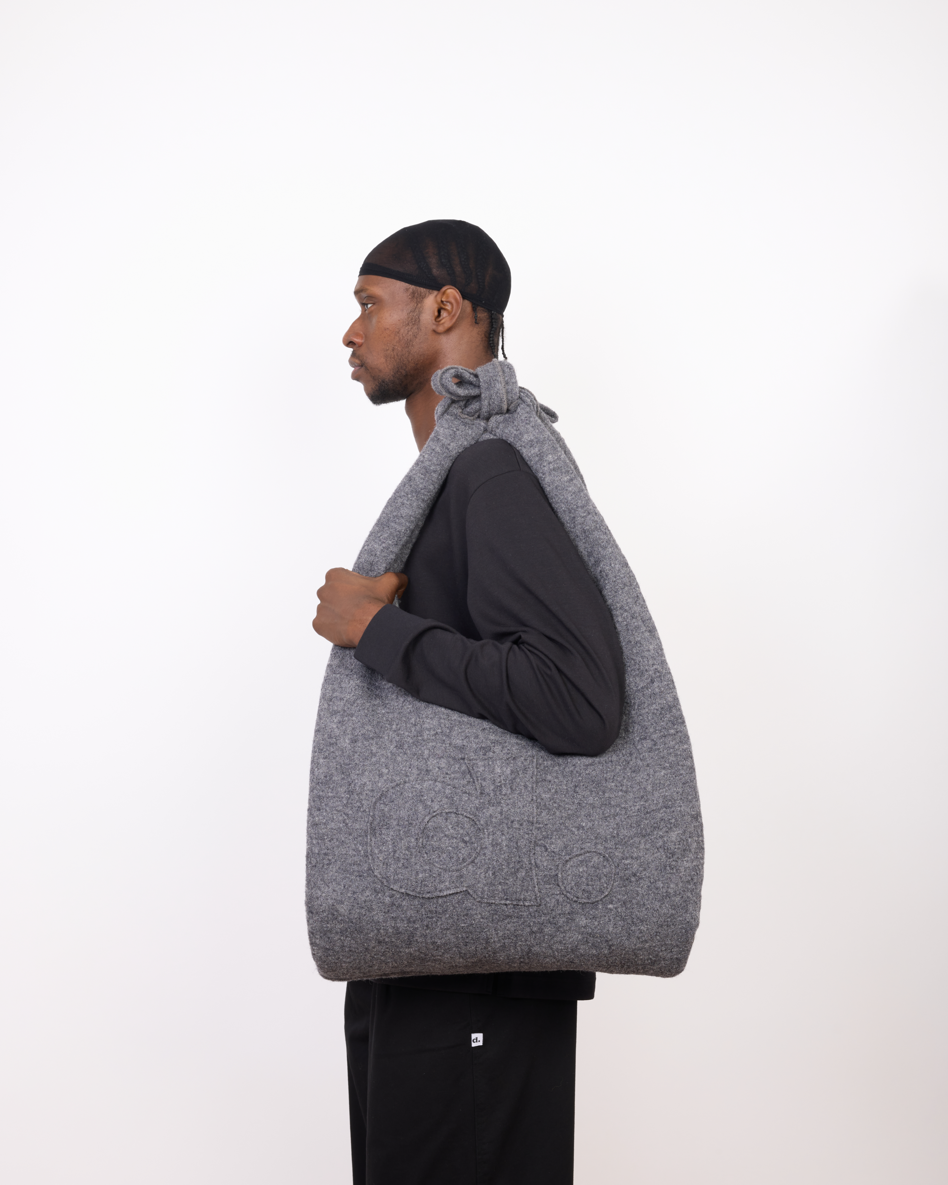 LA BOURSE - LAINE BOUILLIE / GRIS (PRÉCOMMANDE)