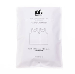 Débardeurs d. Basiques - Lot de 2 - Blanc