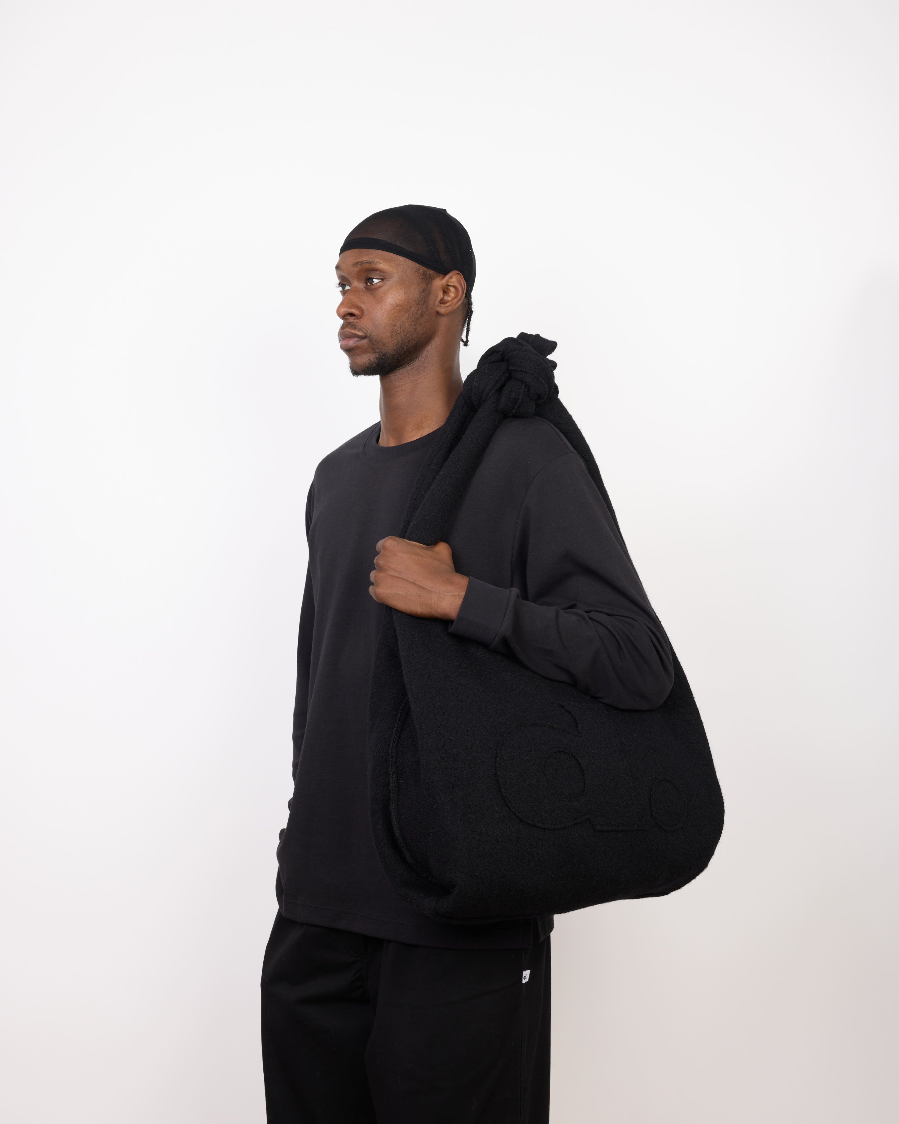 LA BOURSE - LAINE BOUILLIE / NOIR (PRÉCOMMANDE)