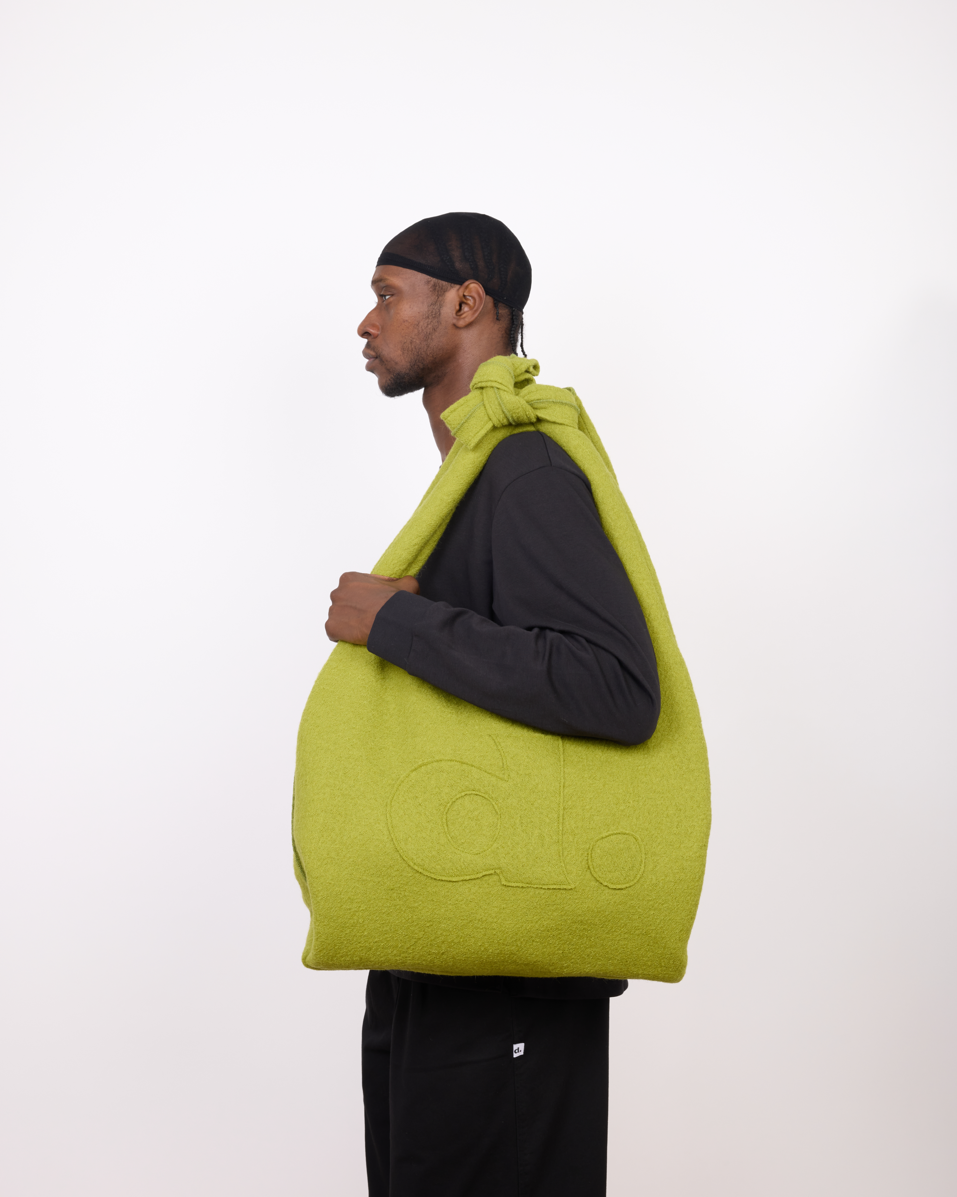 LA BOURSE - LAINE BOUILLIE / VERT (PRÉCOMMANDE)